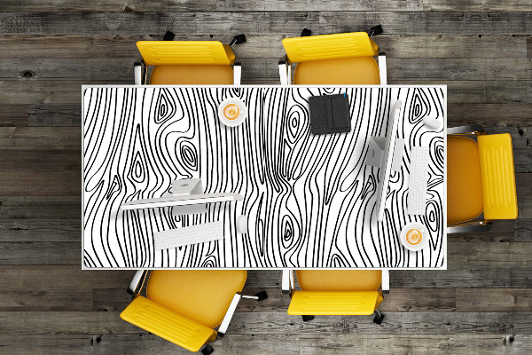 Desk pad imitation wood
