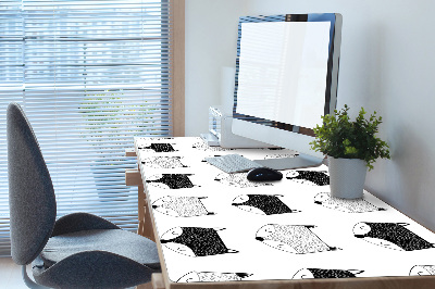 Large desk pad PVC protector Pattern in slippery
