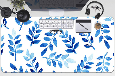 Desk mat blue watercolor