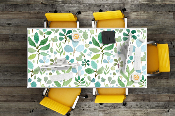 Full desk mat Green leaves