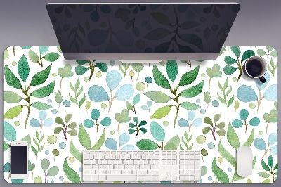 Full desk mat Green leaves