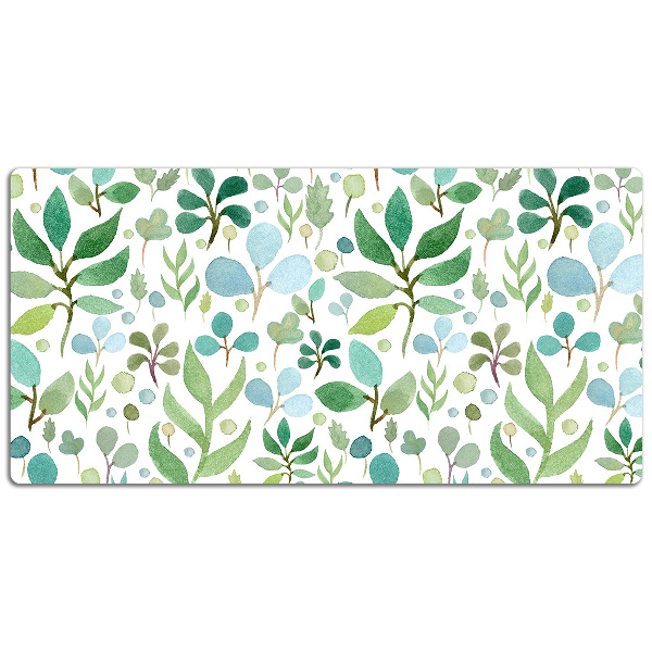 Full desk mat Green leaves