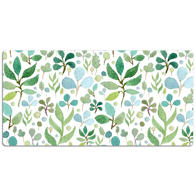 Full desk mat Green leaves