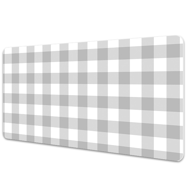 Large desk pad PVC protector gray grille