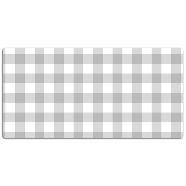 Large desk pad PVC protector gray grille