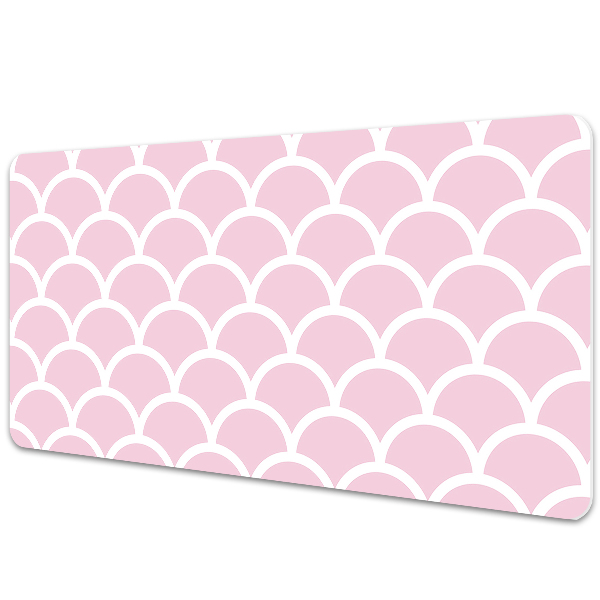 Large desk mat for children scallops