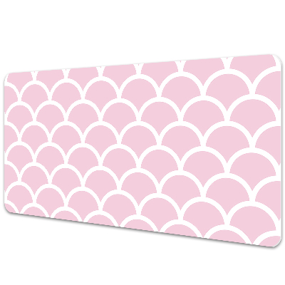 Large desk mat for children scallops