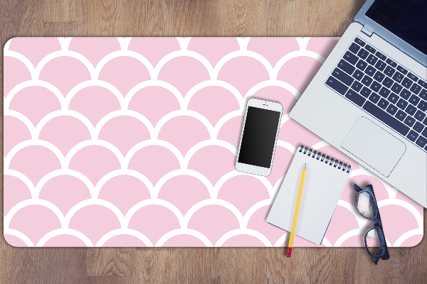 Large desk mat for children scallops