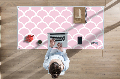 Large desk mat for children scallops