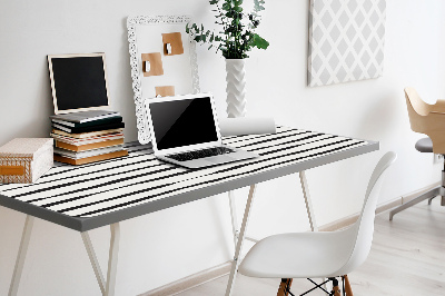 Large desk pad PVC protector black lines