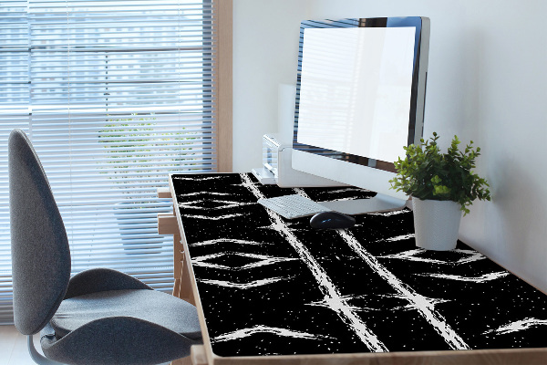 Full desk pad black abstraction
