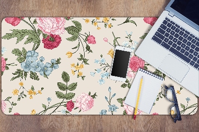 Desk pad Colorful flowers