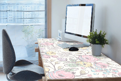 Desk pad Colorful flowers