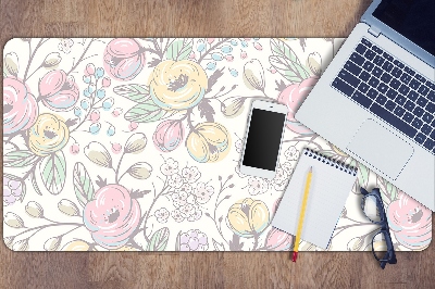 Desk pad Colorful flowers