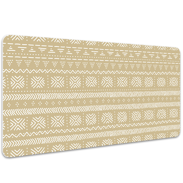 Large desk mat table protector yellow shape