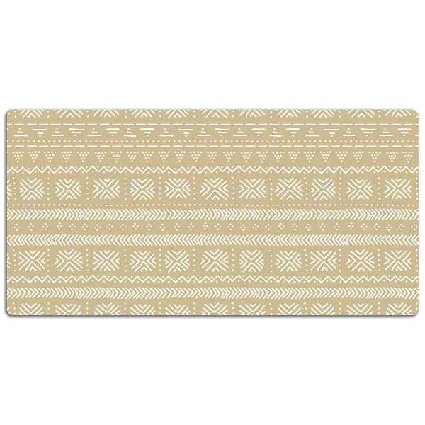 Large desk mat table protector yellow shape