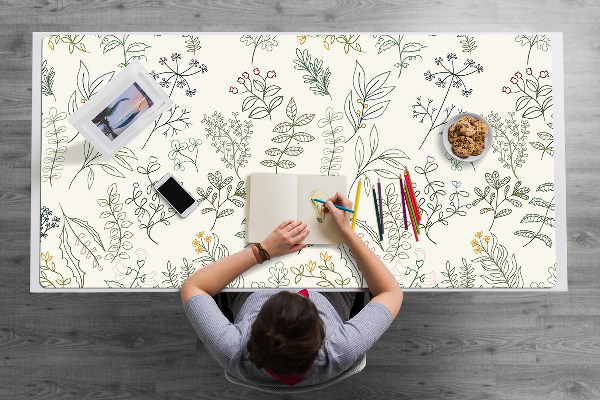 Full desk mat Green leaves