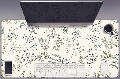 Full desk mat Green leaves