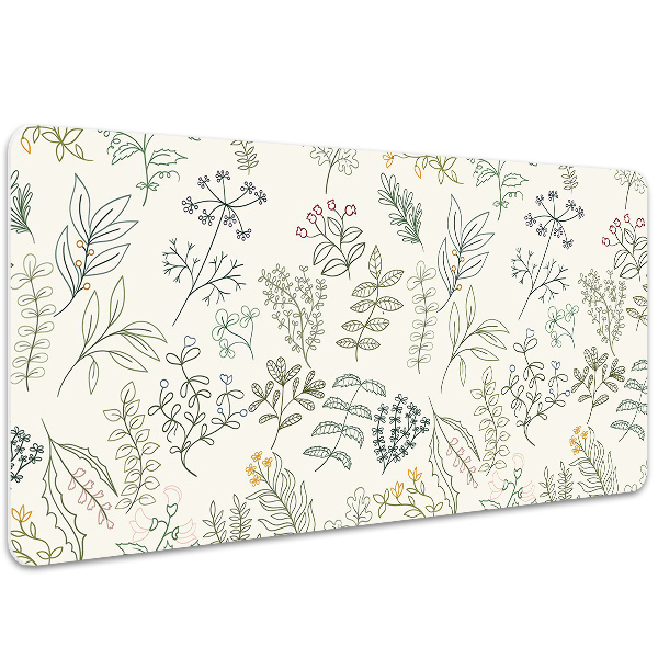 Full desk mat Green leaves