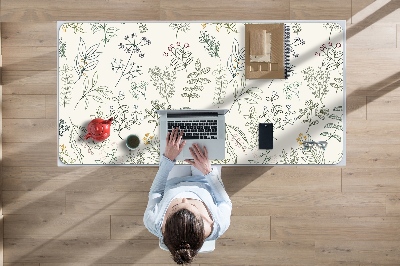 Full desk mat Green leaves