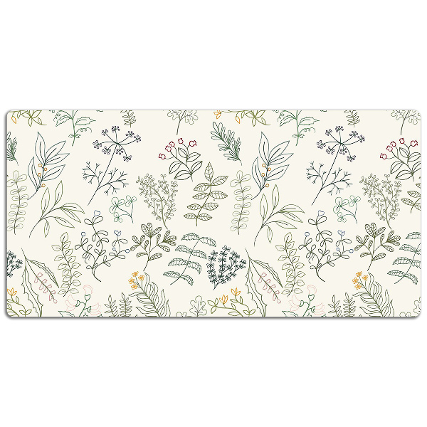Full desk mat Green leaves