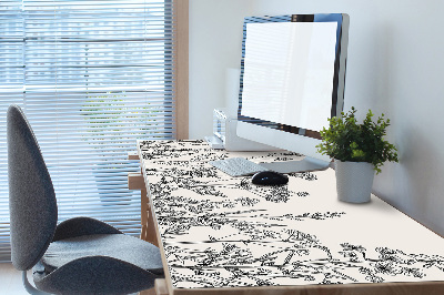 Large desk mat for children A field meadow