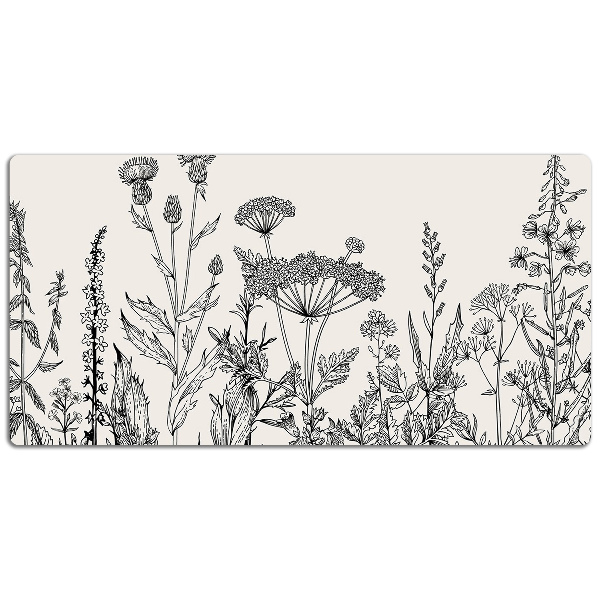 Large desk mat for children A field meadow