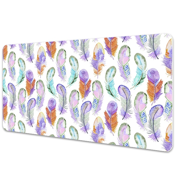 Desk pad colored Feathers