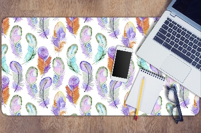 Desk pad colored Feathers