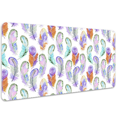 Desk pad colored Feathers