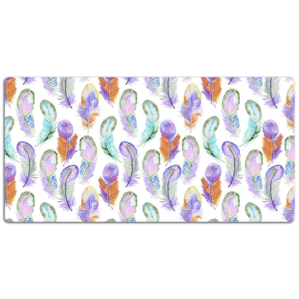 Desk pad colored Feathers