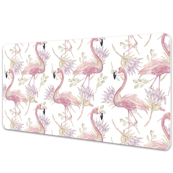 Large desk mat for children Flamingos