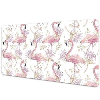 Large desk mat for children Flamingos