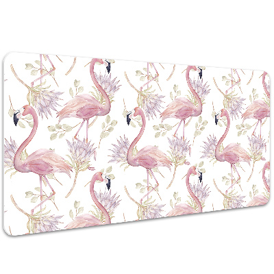 Large desk mat for children Flamingos