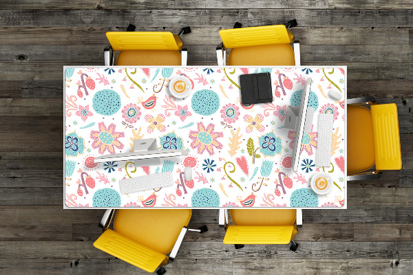 Full desk mat colorful patterns