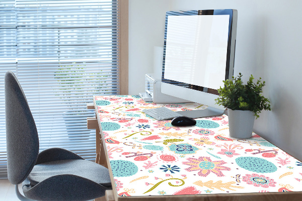 Full desk mat colorful patterns