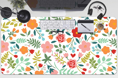 Full desk protector Picture with flowers