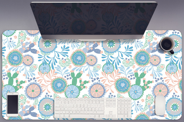 Full desk mat vintage flowers