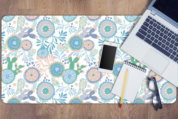 Full desk mat vintage flowers
