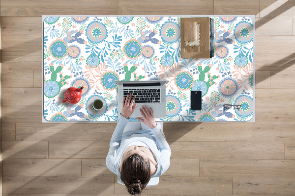 Full desk mat vintage flowers