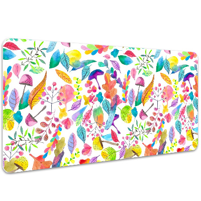 Large desk mat for children Mushrooms