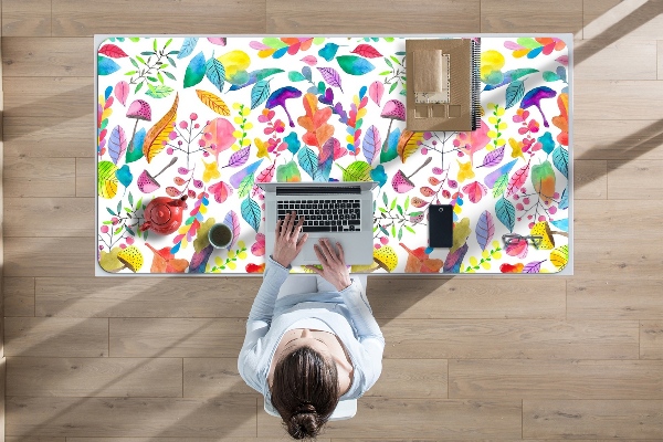 Large desk mat for children Mushrooms