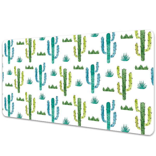 Full desk protector painted Cactus