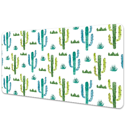 Full desk protector painted Cactus