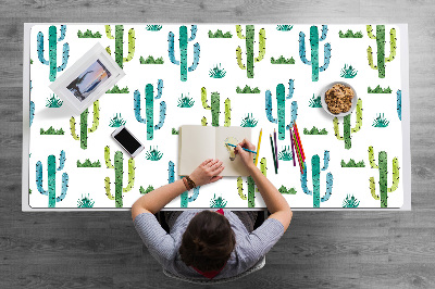 Full desk protector painted Cactus