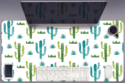 Full desk protector painted Cactus