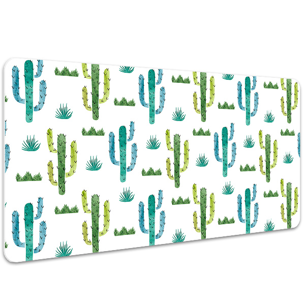 Full desk protector painted Cactus