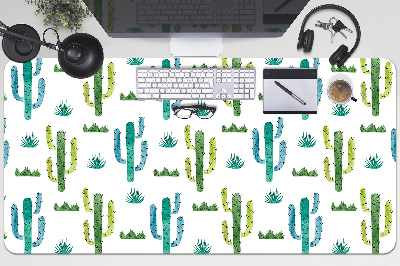 Full desk protector painted Cactus