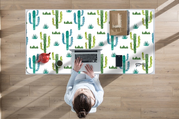 Full desk protector painted Cactus