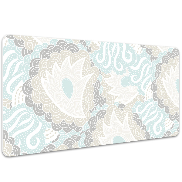 Full desk protector Pastel flowers